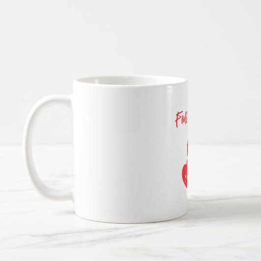 愛と笑顔あふれるバレンタイン コーヒーマグカップ (左)