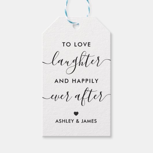 愛と笑顔と幸せな永遠に フェイバー ギフトタグ (正面)