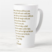 愛と精神 カフェラテマグ (右アングル)