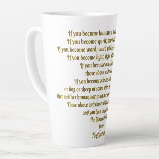 愛と精神 カフェラテマグ (左アングル)