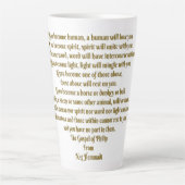 愛と精神 カフェラテマグ (正面)