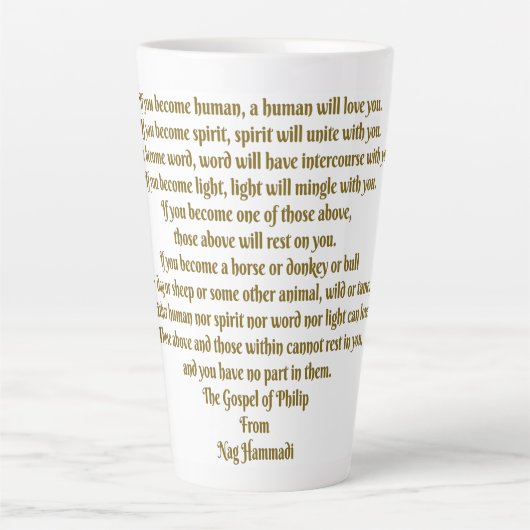 愛と精神 カフェラテマグ (正面)