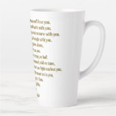 愛と精神 カフェラテマグ (右)