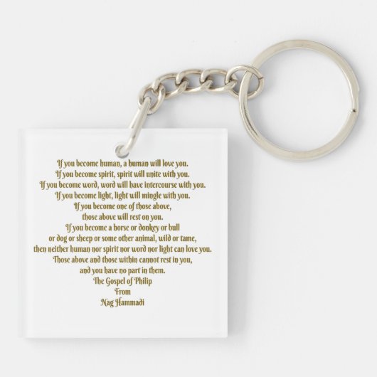 愛と精神 キーホルダー (裏面)