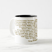 愛と精神 ツートーンマグカップ (正面左)