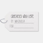 愛と糸かぎ編みであなたのために作られたKRAFT ギフトタグ (裏面横)