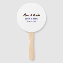 愛と紫感謝していオレンジカップル名の日付 ハンドファン