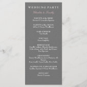 愛と結婚のモダン結婚式 プログラム (裏面)