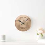 愛と結婚の象徴とリングや輪 ラウンド壁時計 (ホーム)