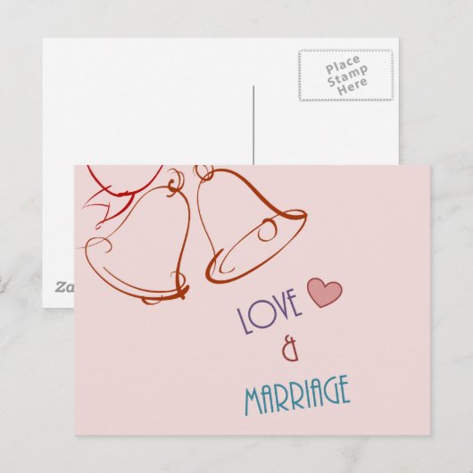 愛と結婚 ポストカード (正面/裏面)