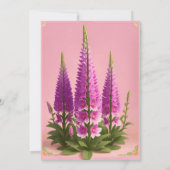 愛と統一の領域で花を花束 – 招待状 (裏面)