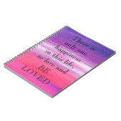 愛と絵を描する素晴らしいピンク引用文 ノートブック (左側)