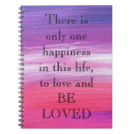 愛と絵を描する素晴らしいピンク引用文 ノートブック