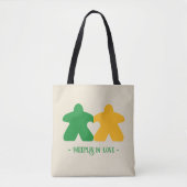 愛と緑と黄色のトートにミエリープル トートバッグ (正面)