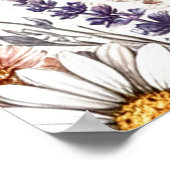 愛と美しさに満ちた ブライダルシャワーポスター ポスター (角)