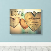 愛と美容師 キャンバスプリント (インサイチュ (ウッドフロア))