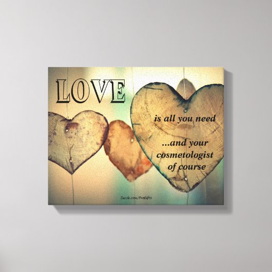 愛と美容師 キャンバスプリント (正面)
