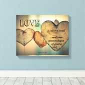 愛と美容師 キャンバスプリント (インサイチュ (ウッドフロア))