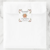 愛と自家製クリスマスプレゼントラベルシール スクエアシール (バッグ)