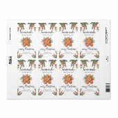 愛と自家製クリスマスプレゼントラベルシール ラベル (フルシート)