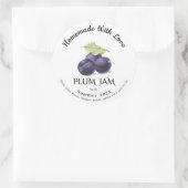 愛と自家製プラムジャム夏202X ラウンドシール (バッグ)