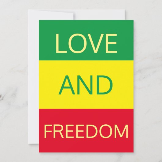 "愛と自由" – ジュネグ結婚フ – Summer's 招待状 (裏面)