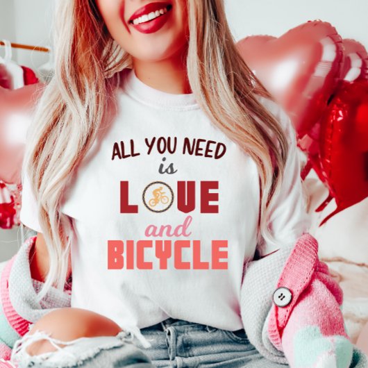 愛と自転車 Tシャツ