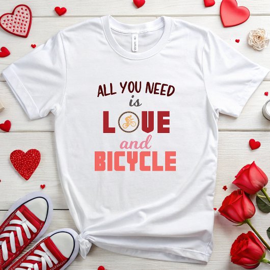 愛と自転車 Tシャツ