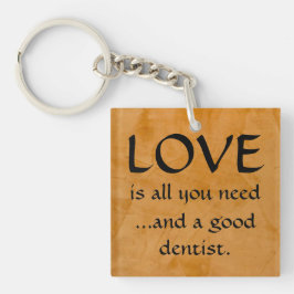 愛と良い歯医者キーチェーン キーホルダー