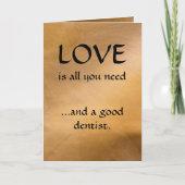愛と良い歯医者 カード (正面)
