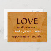 愛と良い歯医者 ポストカード (正面/裏面)