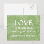 愛と良い歯医者 ポストカード (正面/裏面)
