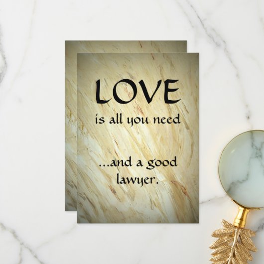 愛と良き弁護士に感謝 サンキューカード (正面/裏面インサイチュ)