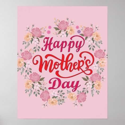 愛と花で母の日を幸せに ポスター (正面)