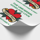 愛と花で母を幸せに ラッピングペーパー (角)