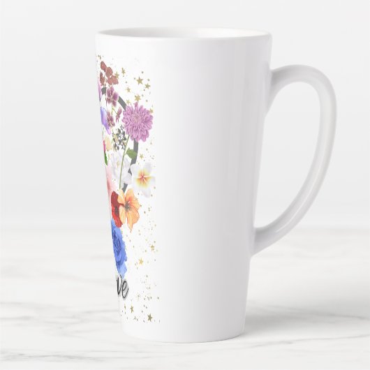 愛と花 カフェラテマグ (右)