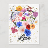 愛と花 ポストカード (正面)