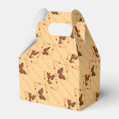 愛と蝶のオレンジ色の対角線 フェイバーボックス (裏面サイド)