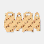 愛と蝶のオレンジ色の対角線 フェイバーボックス (折り畳みなし)