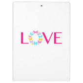 愛と蝶のクリップボード クリップボード (裏面)