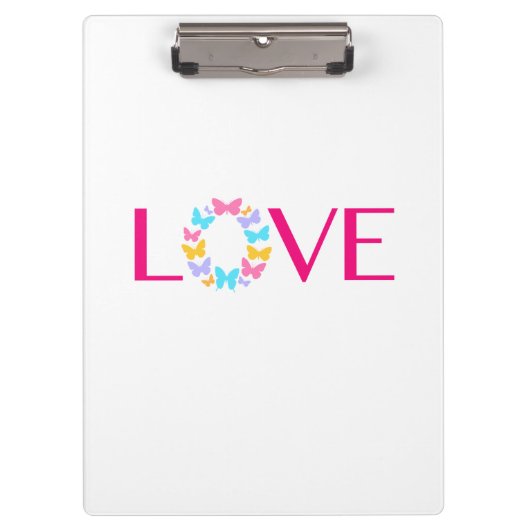 愛と蝶のクリップボード クリップボード (正面)