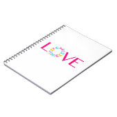 愛と蝶のノート ノートブック (左側)