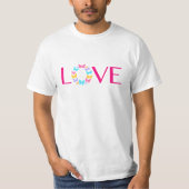 愛と蝶のTシャツ Tシャツ (正面)