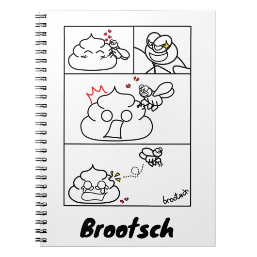 愛と裏切り – Brootsch the PooPoo ノートブック (正面)