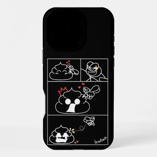 愛と裏切り – Brootsch the PooPoo iPhoneケース (裏面)