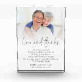 愛と親感謝していの新結婚婚 フォトブロック (正面)