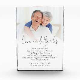 愛と親感謝していの新結婚婚 フォトブロック