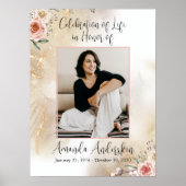 愛と記憶の祭典 ピンクとゴールドの葬儀 ポスター (正面)