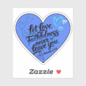 「愛と誠実」ブラシレタリング書 シール (シート)