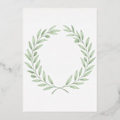 愛と調和のシンボル 箔招待状 (裏面)